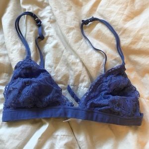 Purple triangle bralette